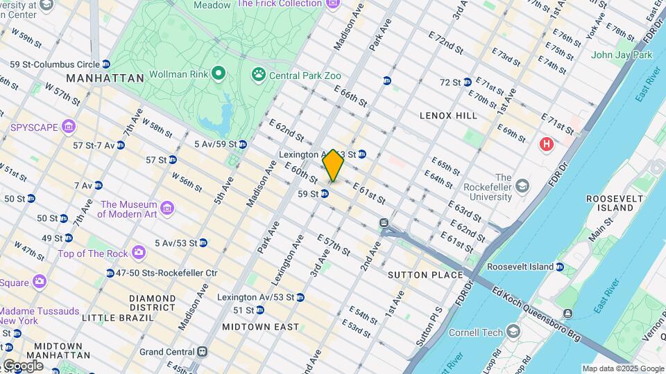 143 E 60th St Map and Location Details