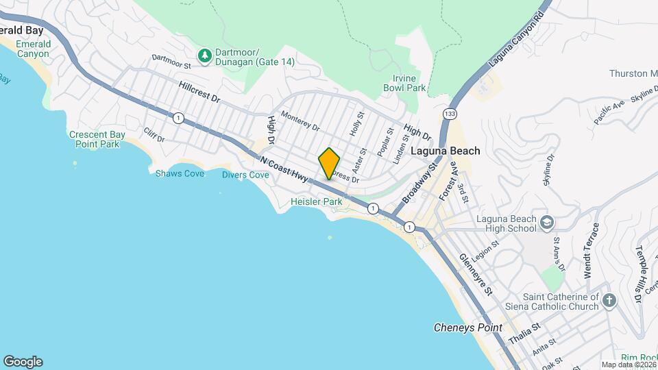 354 N Coast Hwy Mapa y Detalles de la Ubicación