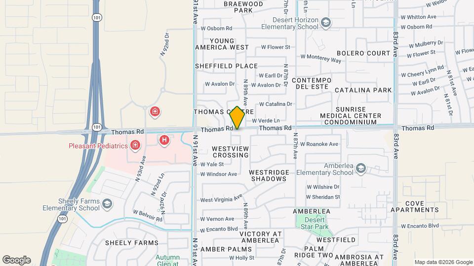 8912 W La Reata Ave Map and Location Details