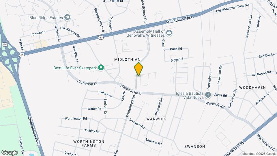 639 Tilton Ct Map and Location Details