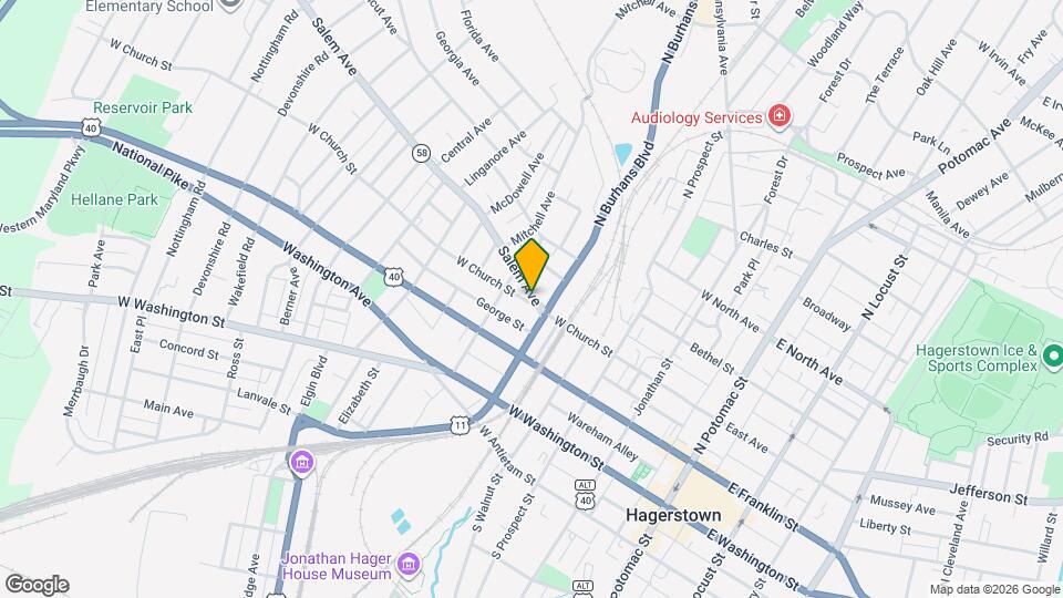 421 Salem Ave Map and Location Details