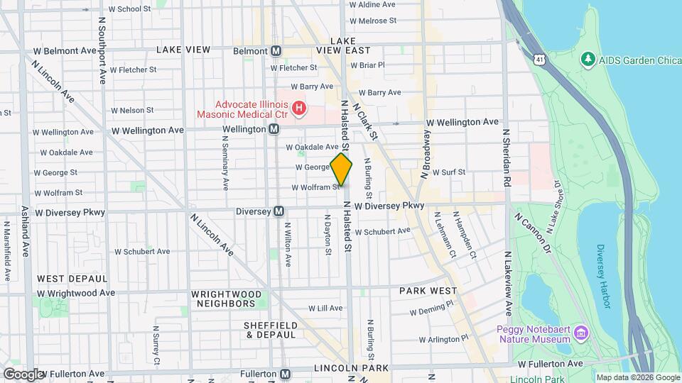 805 W Wolfram St, Unit 1 Mapa y Detalles de la Ubicación