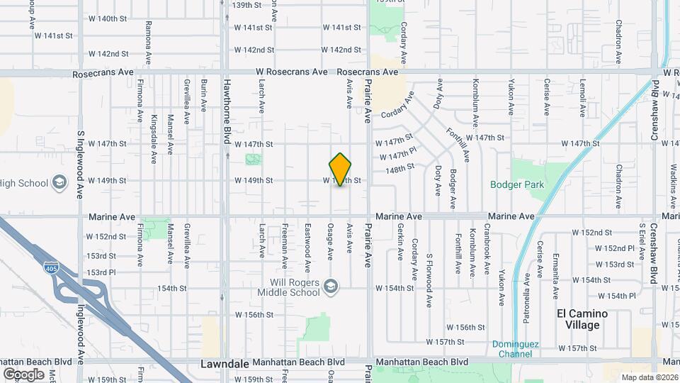 14920 Osage Ave Map and Location Details