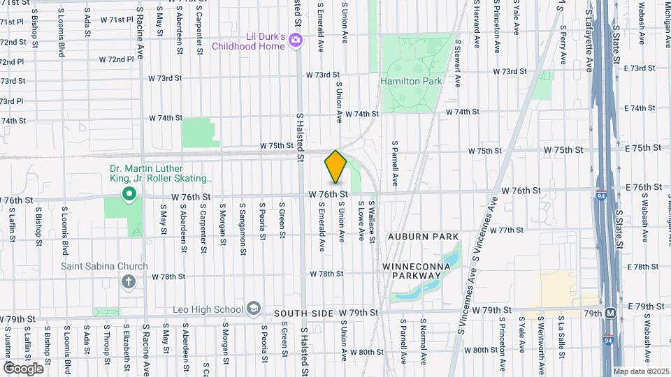 7552 S Union Ave Map and Location Details