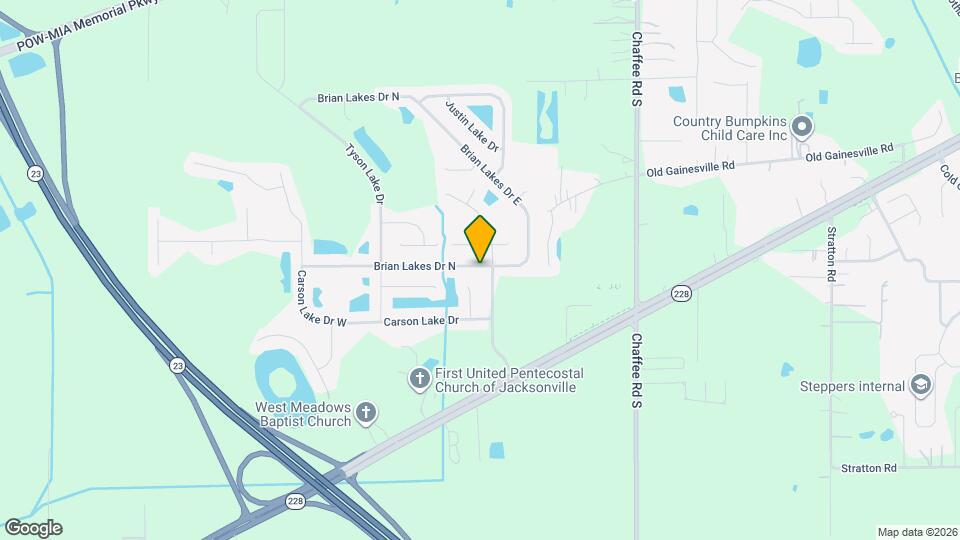 11412 Brian Lakes Dr N Map and Location Details