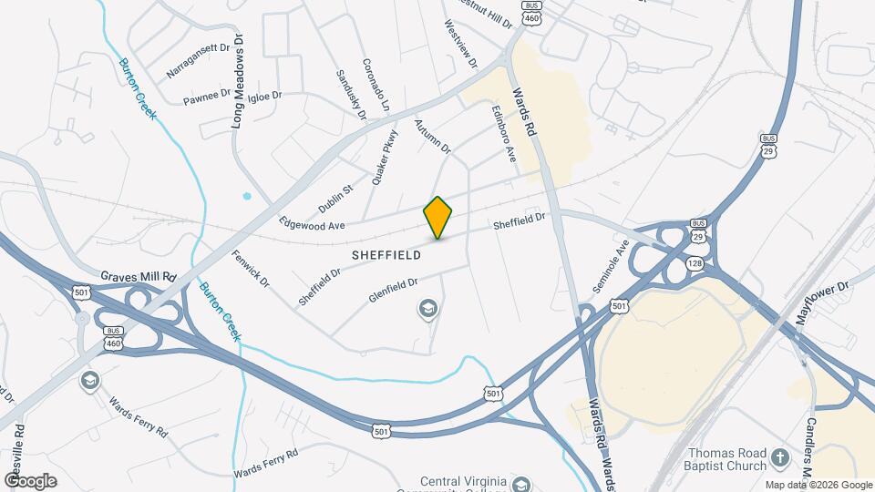 1116 Sheffield Dr Map and Location Details