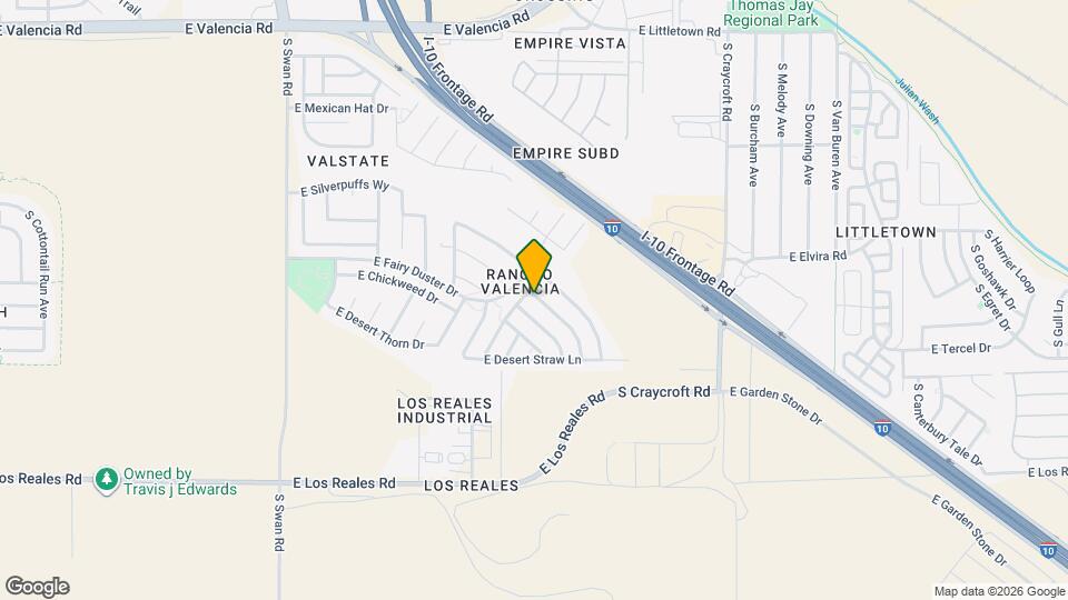 6936 S Blueeyes Dr Map and Location Details