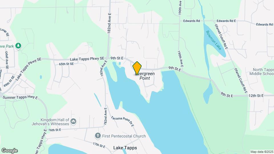 1020 184th Ave Ct E Map and Location Details