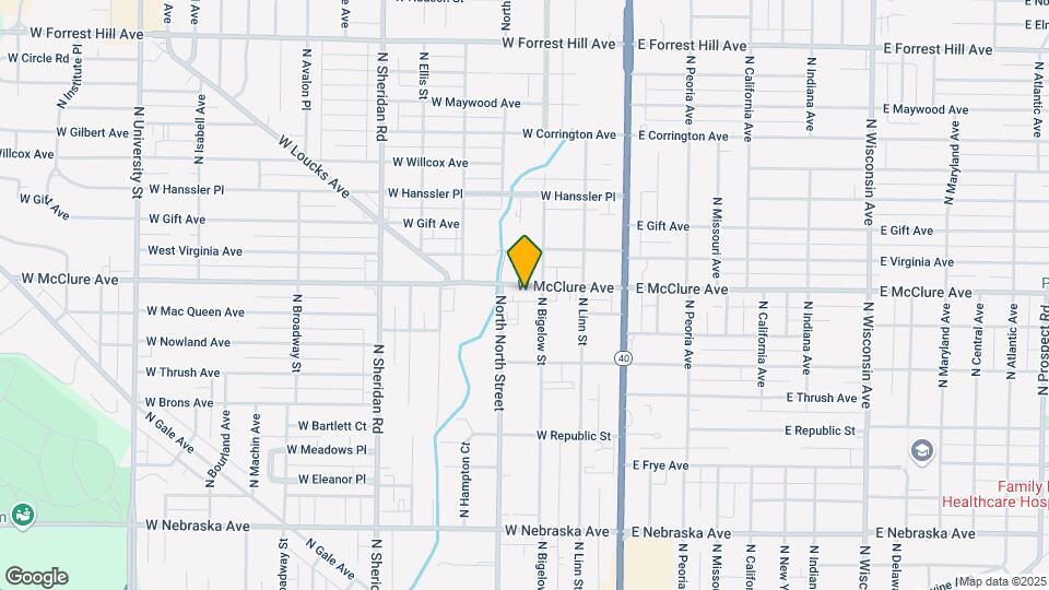312 W McClure Ave Map and Location Details