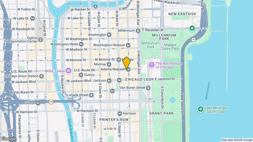 35 E Adams St, Unit 905 Map and Location Details