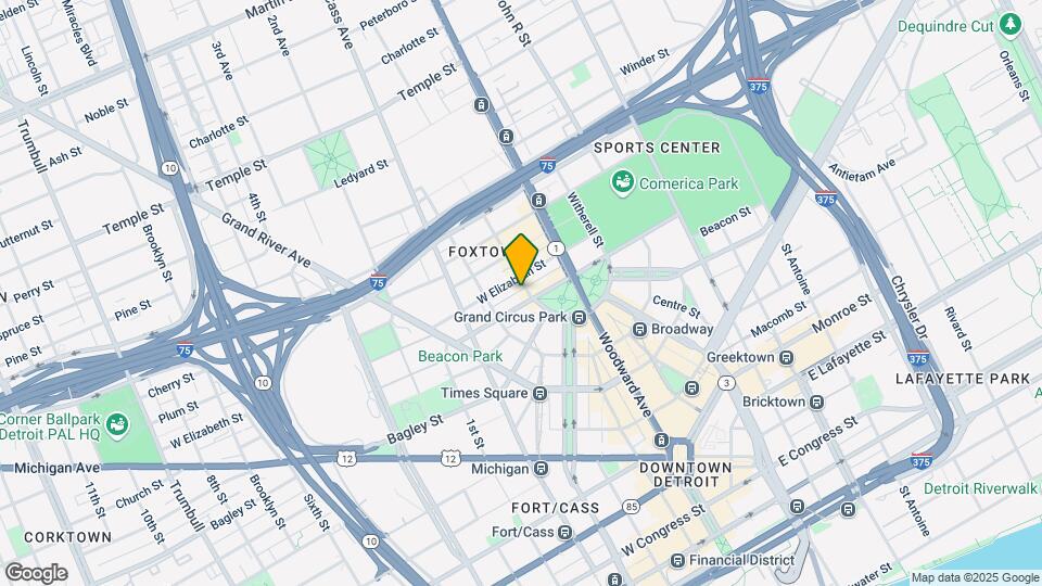2001 Park Ave Mapa y Detalles de la Ubicación