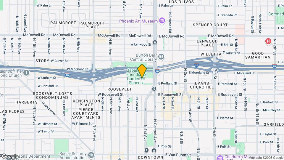 200 W Portland St Map and Location Details