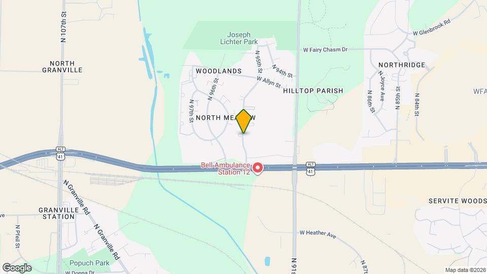 9010 N 95th St Map and Location Details