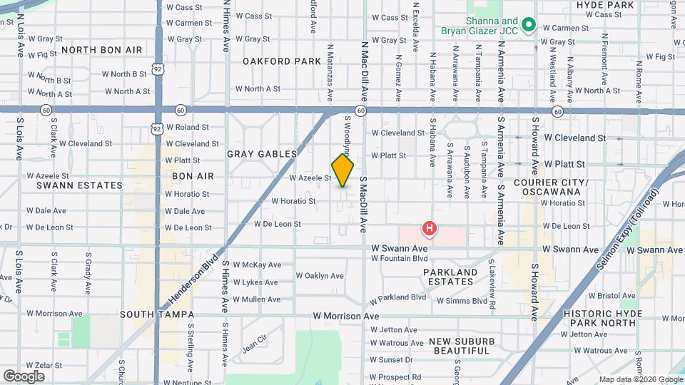 3109 W Horatio St, Unit Unit 16 Mapa y Detalles de la Ubicación
