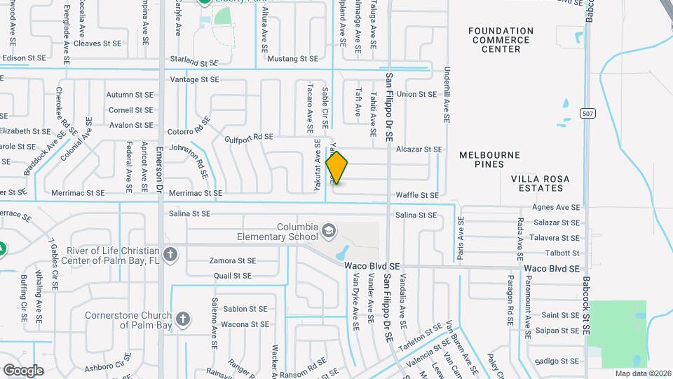 1207 Waffle St SE Mapa y Detalles de la Ubicación
