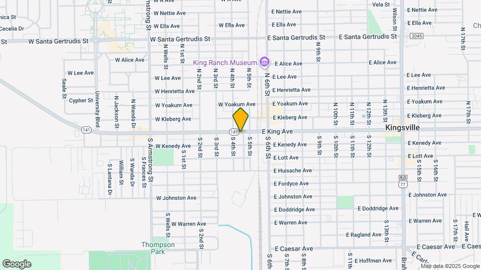 215 W King Ave Map and Location Details