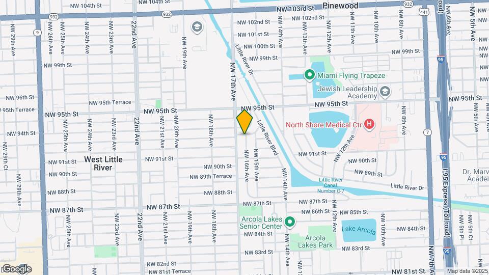 1600 NW 93rd St Map and Location Details