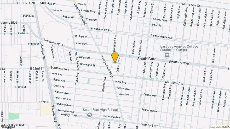 8946 Evergreen Ave Map and Location Details