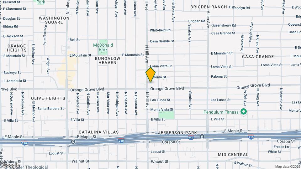 1425 Orange Grove Blvd Mapa y Detalles de la Ubicación