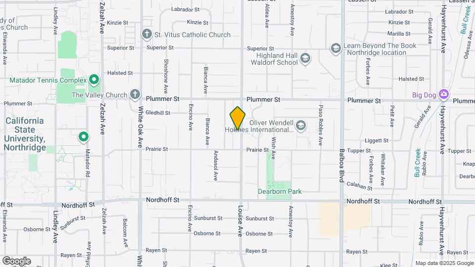 9339 Louise Ave Mapa y Detalles de la Ubicación