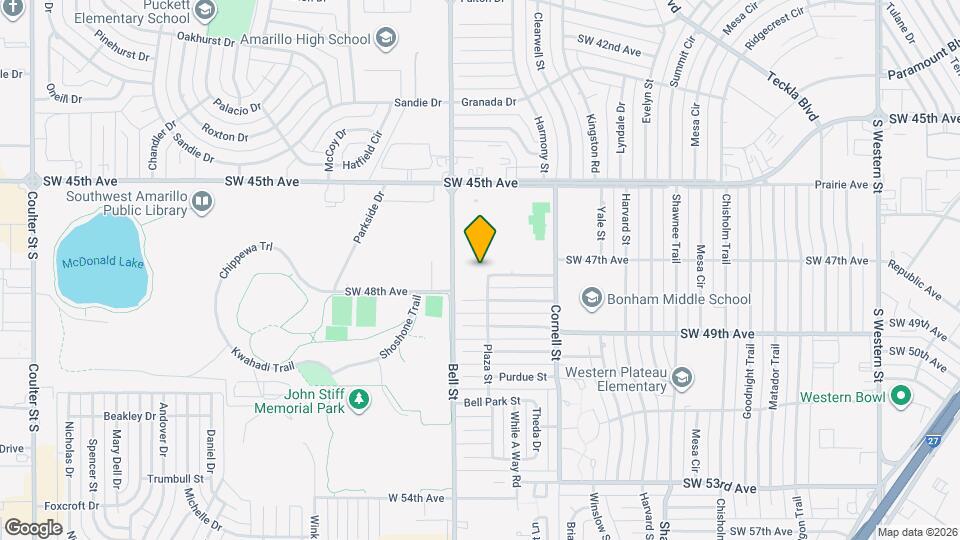 Asher Point Independent Living of Amarillo Mapa y Detalles de la Ubicación