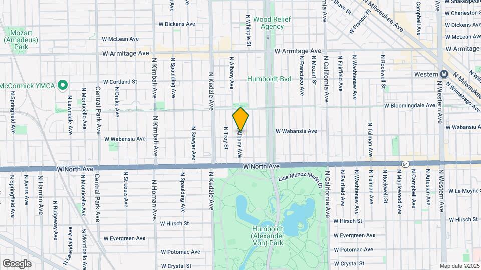1703 N Albany Ave-Unit -2F Map and Location Details