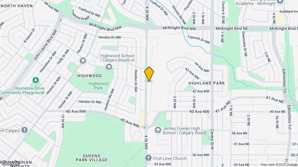 4416 4 St NW Map and Location Details