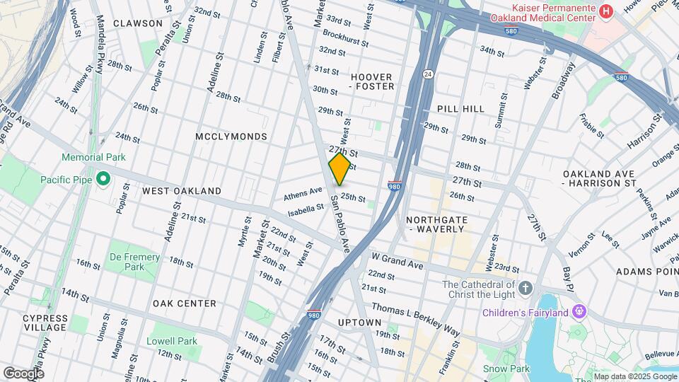 734 25th St Map and Location Details
