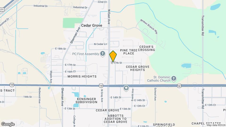 2712 E 17th St Map and Location Details