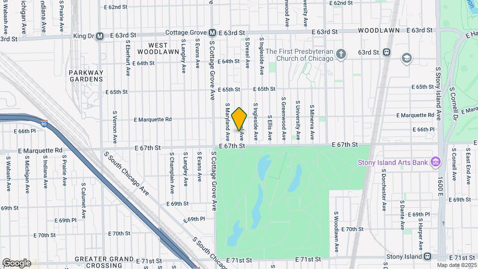 6630 S Drexel Ave Map and Location Details