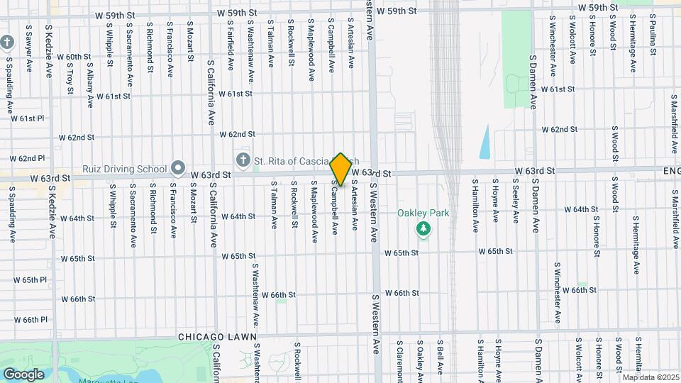 6325 S Campbell Ave Map and Location Details