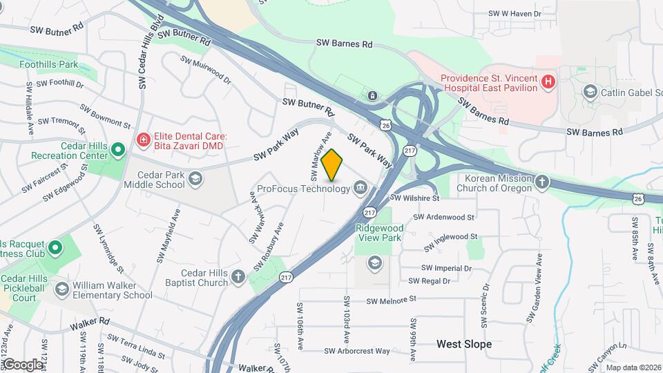 10233 SW Eastridge St Map and Location Details
