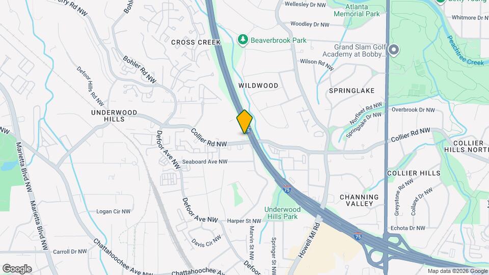 987 Collier Rd NW Map and Location Details