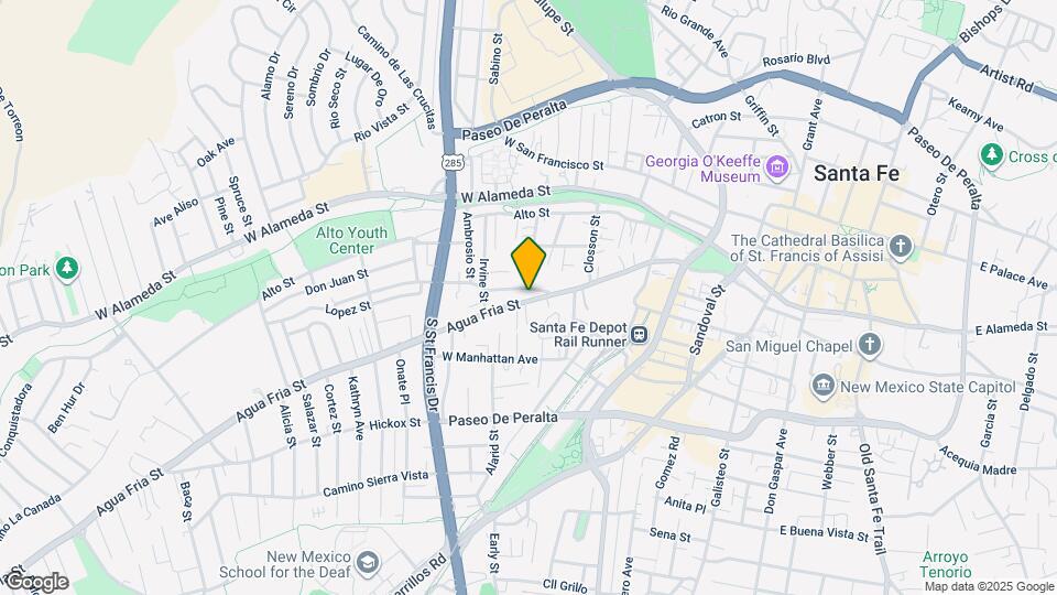 723 Agua Fria St Map and Location Details