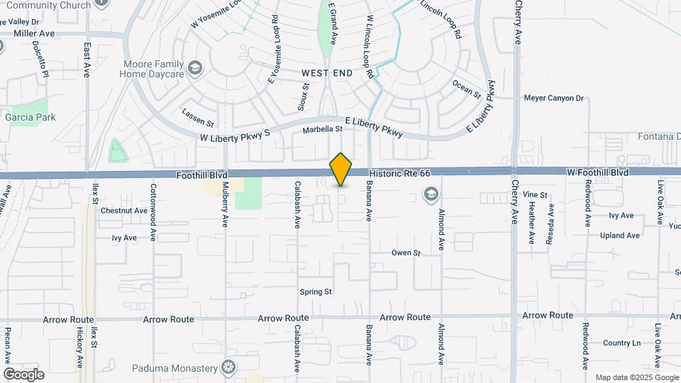 13995 Foothill Blvd Map and Location Details