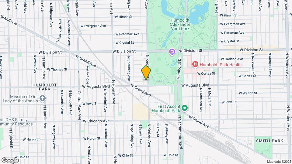 1010 N Kedzie Ave Map and Location Details