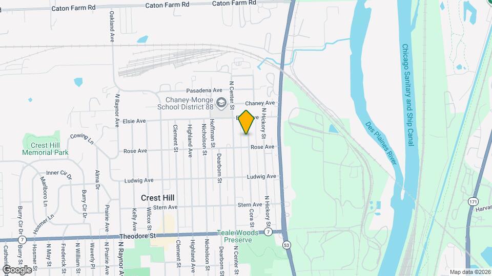 1907 Cora St Map and Location Details