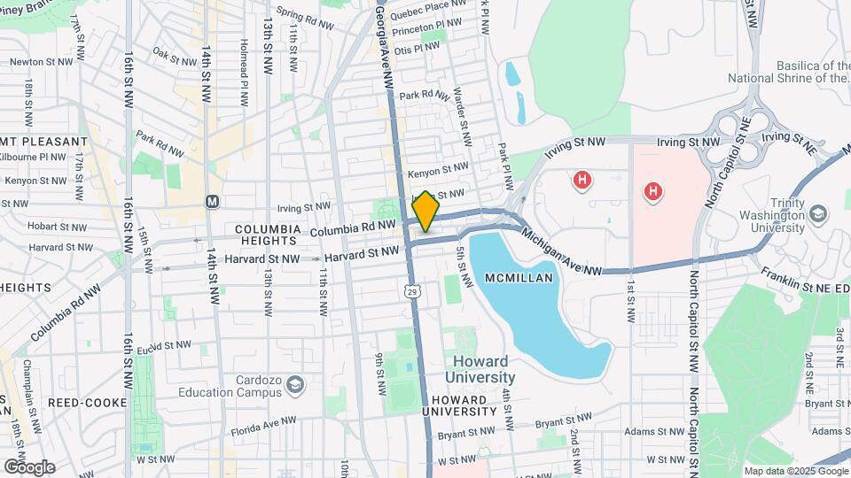 613 Harvard St NW Map and Location Details