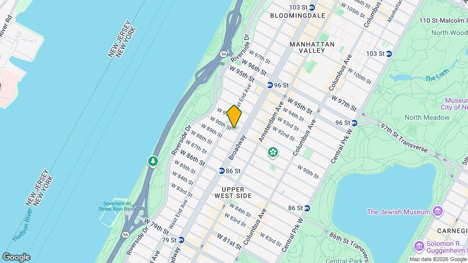 267 W 90th St Map and Location Details