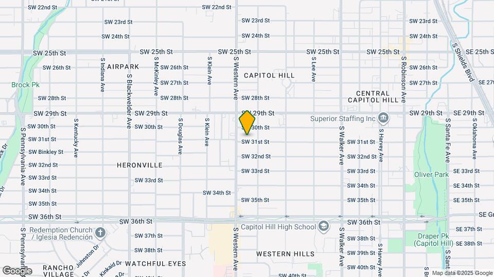 821 1/2 SW 31St St Map and Location Details