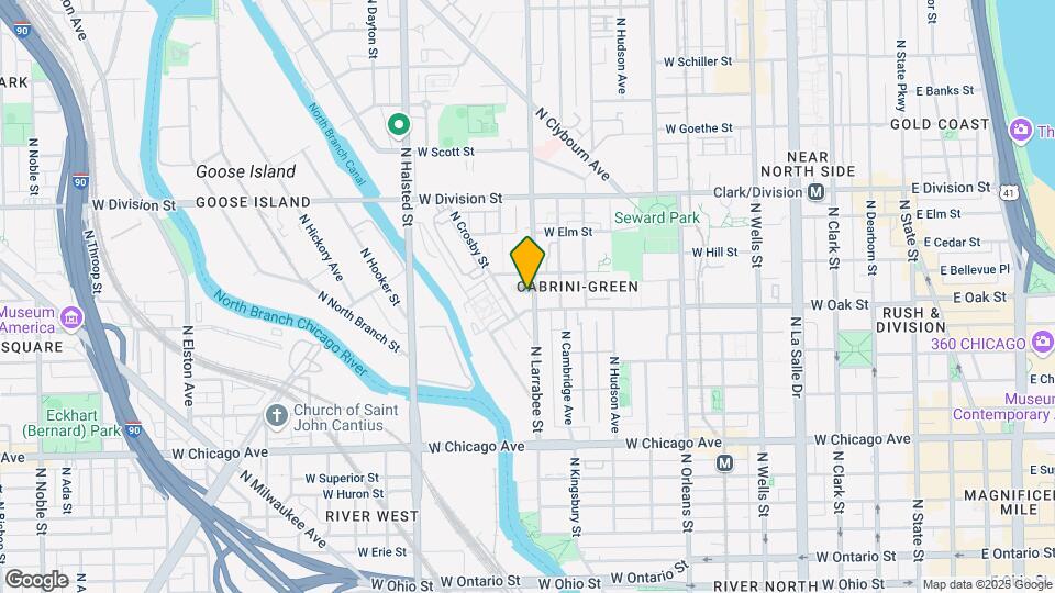 1008 N Larrabee St Map and Location Details