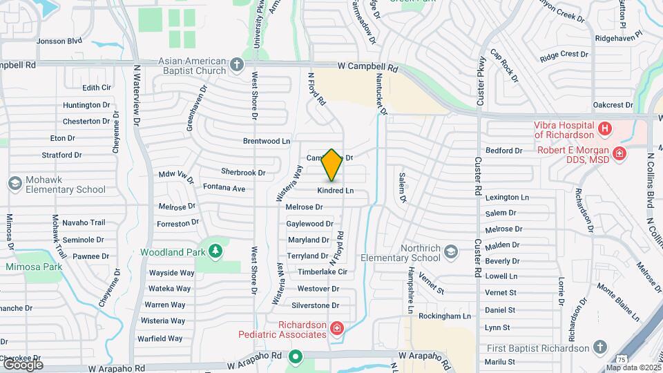 704 Kindred Ln Map and Location Details