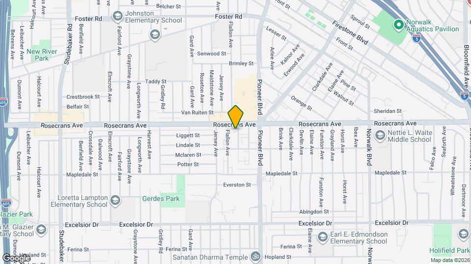 14321 Alburtis Ave Map and Location Details
