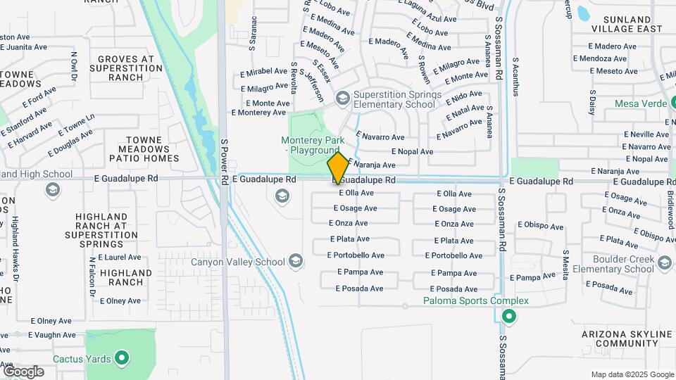 7114 E Olla Ave Mapa y Detalles de la Ubicación
