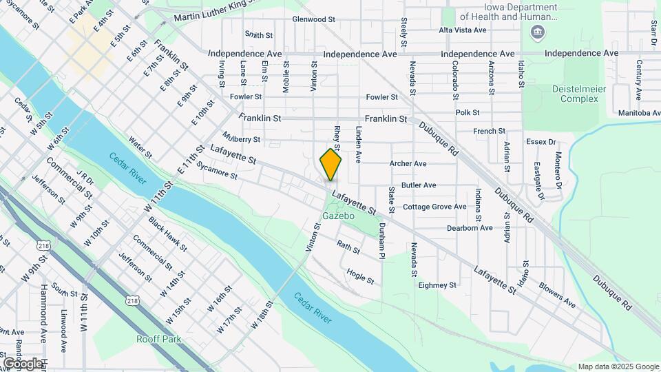 1701 Lafayette St Map and Location Details