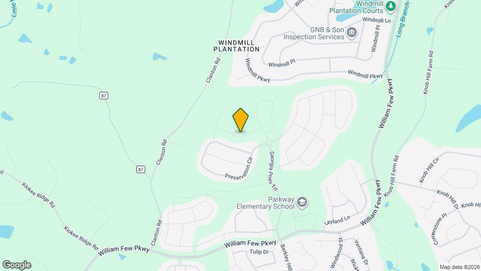 2036 Warbler Dr Mapa y Detalles de la Ubicación