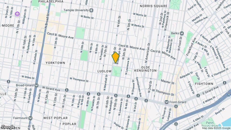 1500 N Randolph St, Unit 11A Map and Location Details