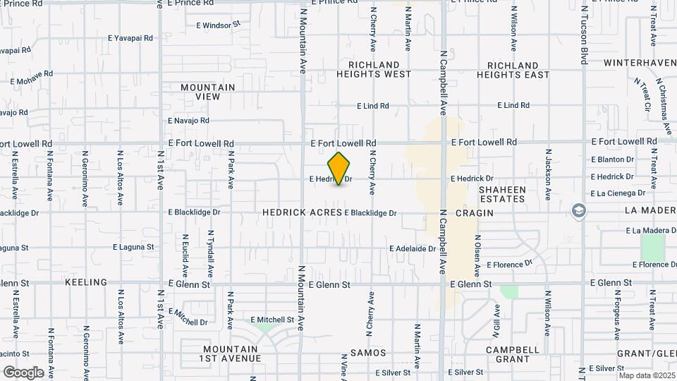 1458-1472 E Hedrick Dr Map and Location Details