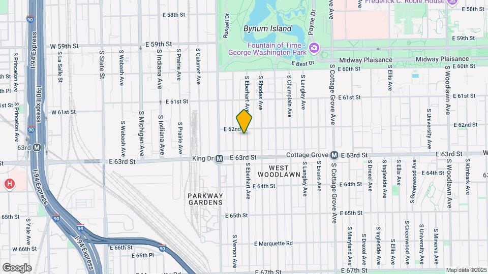 6212 S Eberhart Ave Map and Location Details