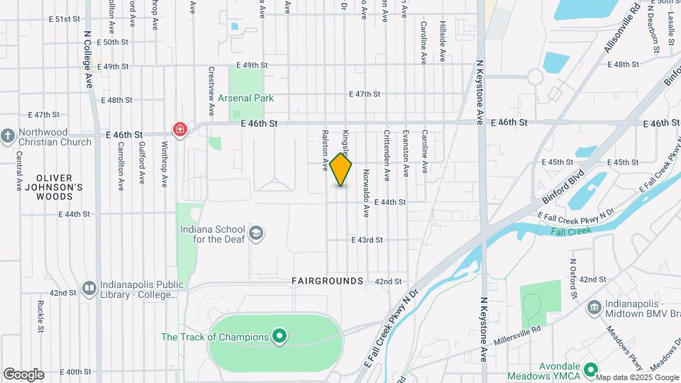 4414 Kingsley Dr Map and Location Details